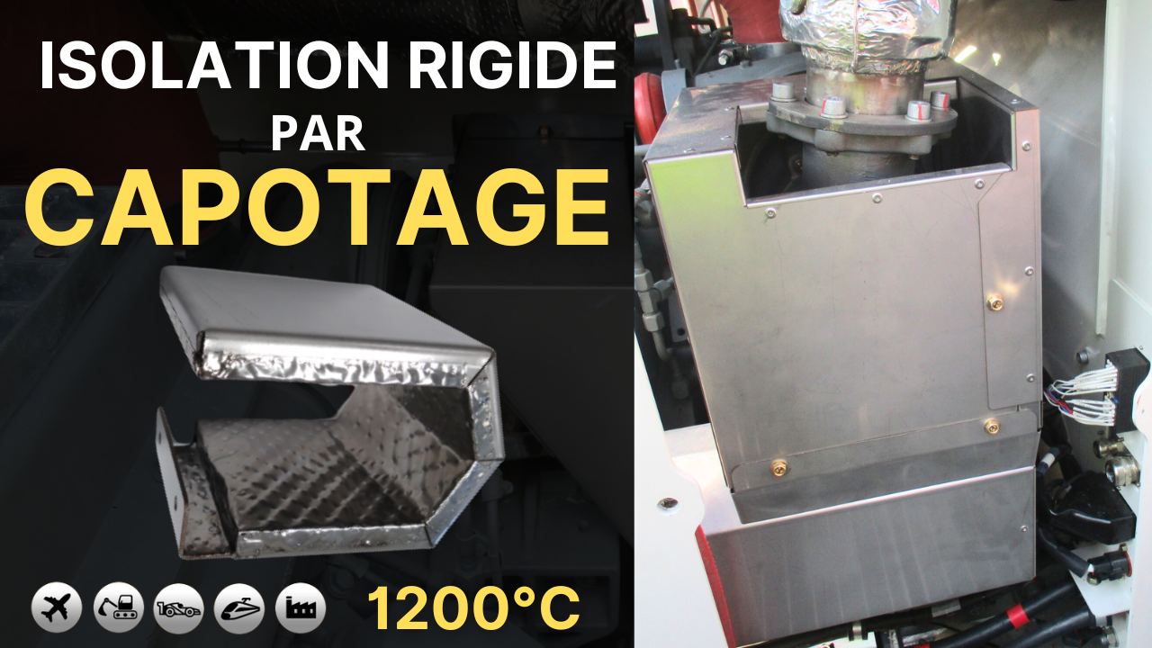 video-Isolation-thermique-rigide-par-capotage-sur-turbo-collecteur-echappement-catalyseur-moteur